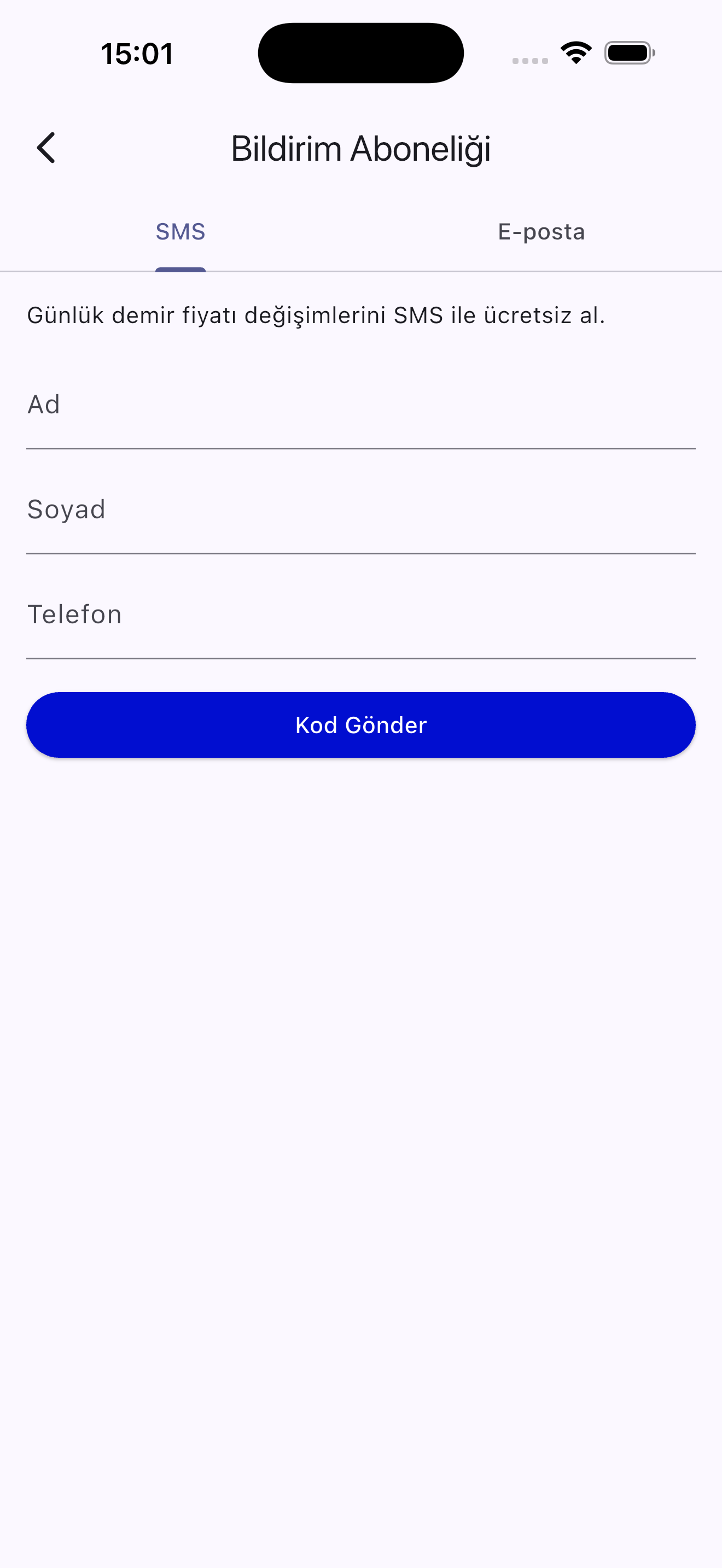 Arslansan Mobil Uygulama ekran 1